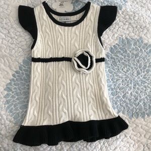Cable knit shift dress